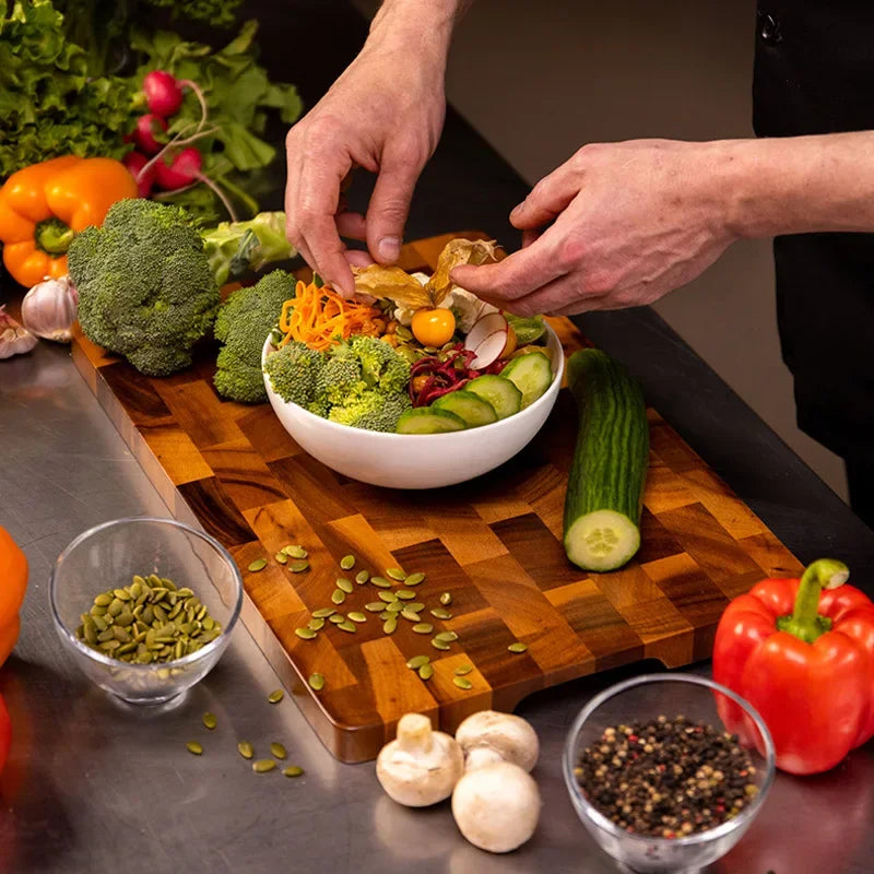 TimberFlow – Luxury Double-Sided Wooden Cutting Board