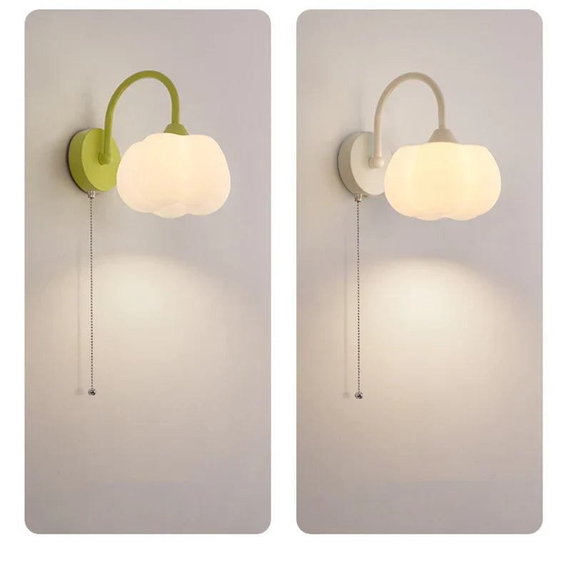 ModernLuxe - Elegant LED Wall Lamp with Pull Cord