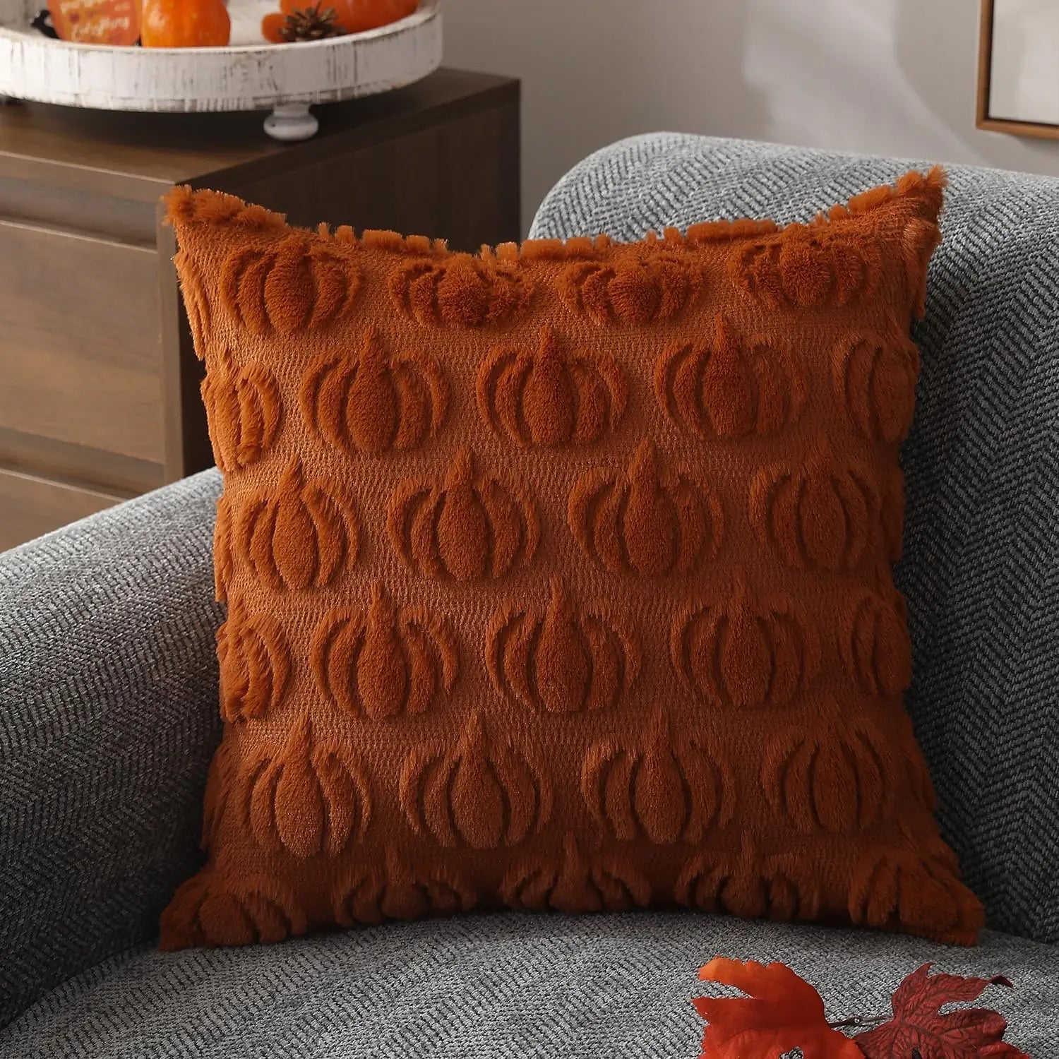 Céleste Cushion Cover - Luxury Autumn Faux Fur Cushion Cover – Warmth & Style