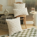 SilkAura Décor Cushion Cover - Luxury Comfort with Geometric Jacquard