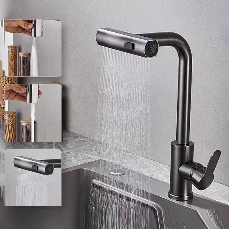 AquaTwist – Elegant Kitchen Faucet with Flexible Spout