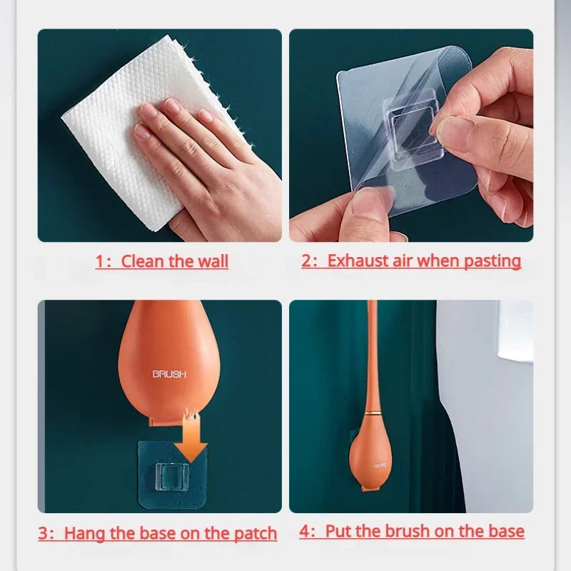 SumiClean - Sleek Silicone Toilet Brush for Your Bathroom
