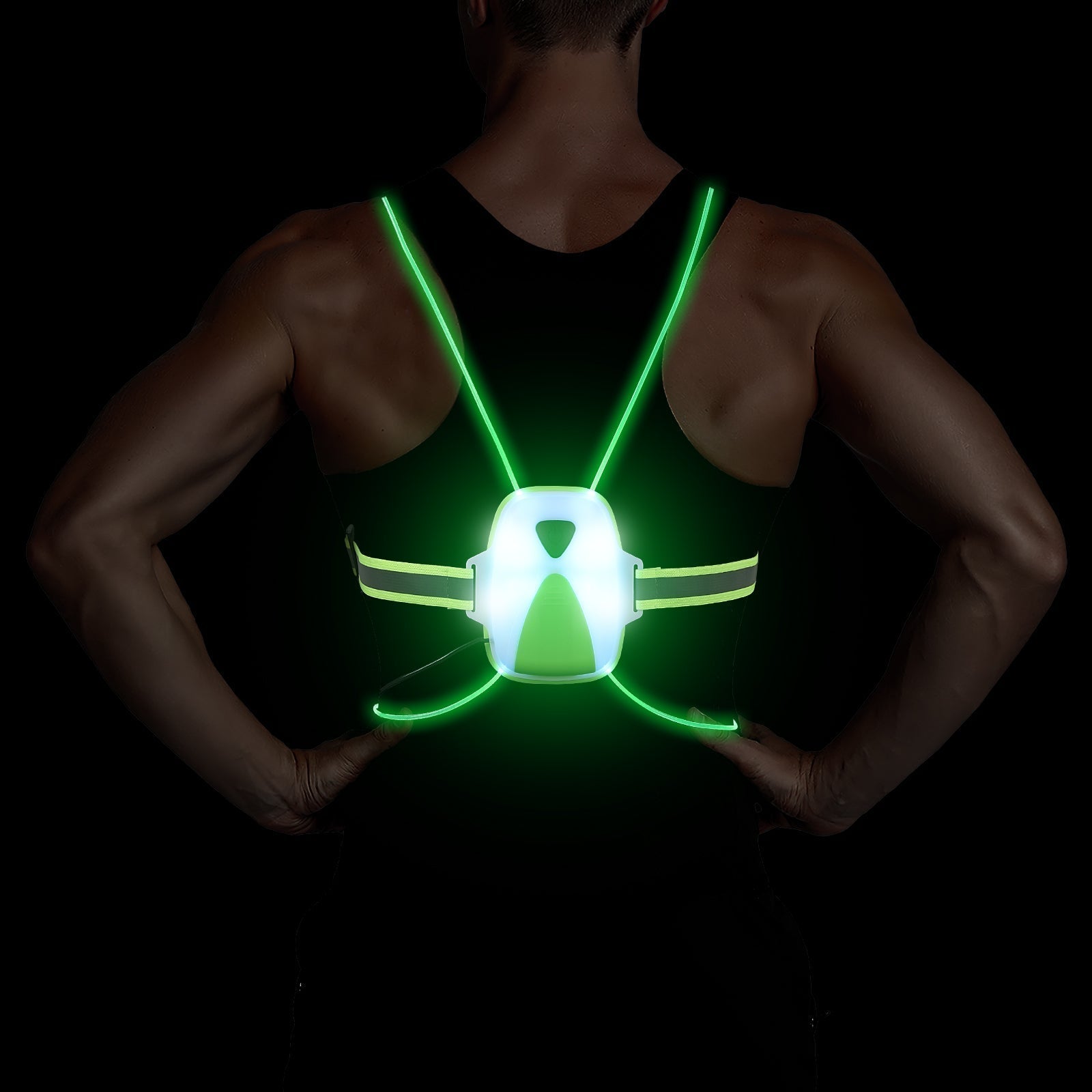 ReflectGlow - Illuminated Running Safety Vest for Outdoors
