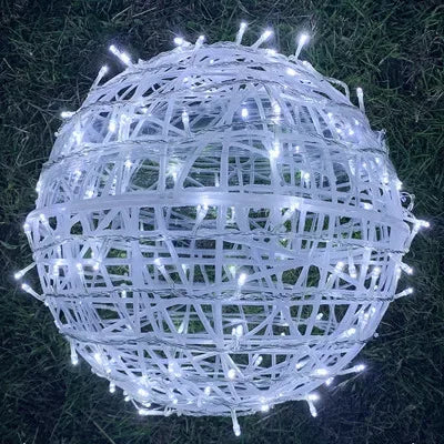Sphere Rattan Festoon Lights - Elegant Rattan Festoon Lights for Every Occasion