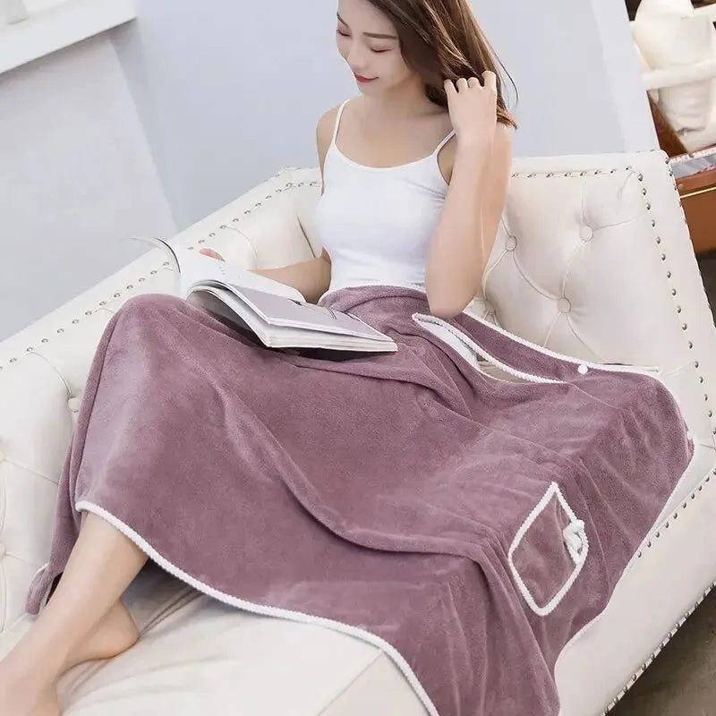 SpaComfort Bathrobe - Luxurious Quick-Drying Women's Bathrobe