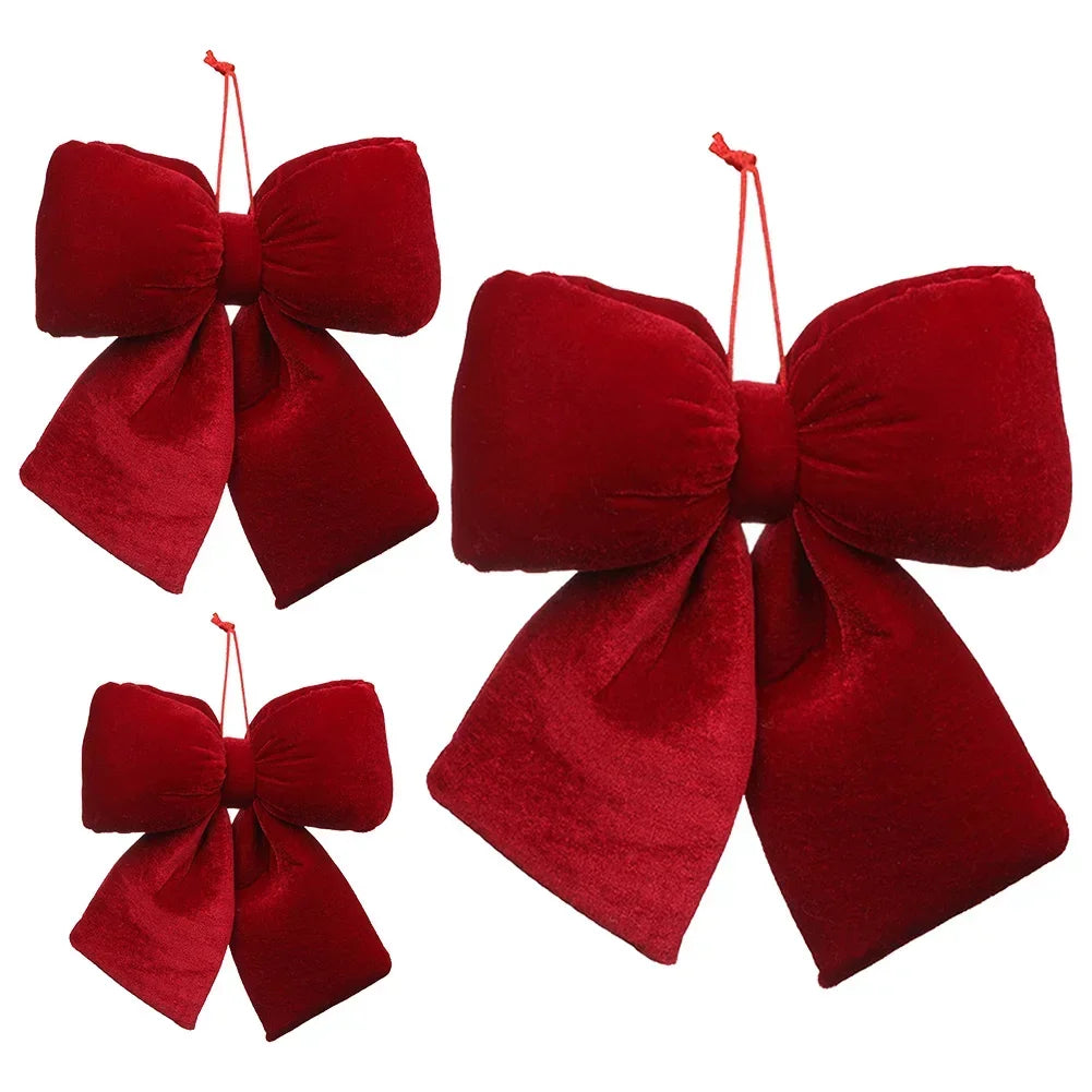Red Velvet Bow - Luxury Red Velvet Bow for Decoration