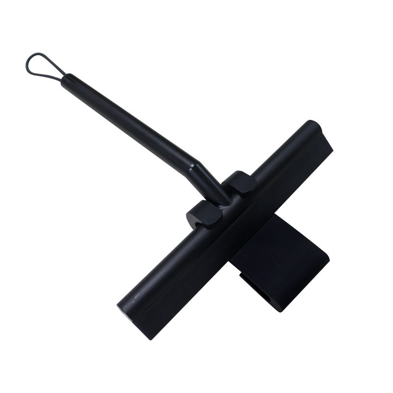ShowerEase Glass Wiper - Stylish Black Shower Aid