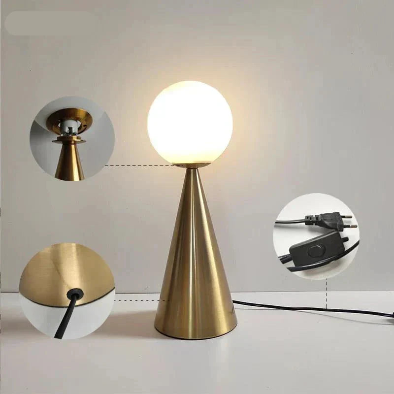 GildedGlow - Luxurious Creative Table Lamp for Atmospheric Interiors