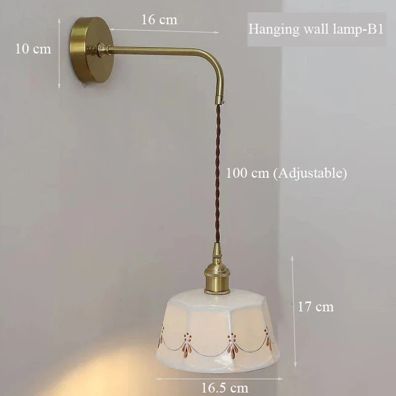 ZenGlow Light - Retro Japanese Wall Lamp with Switch