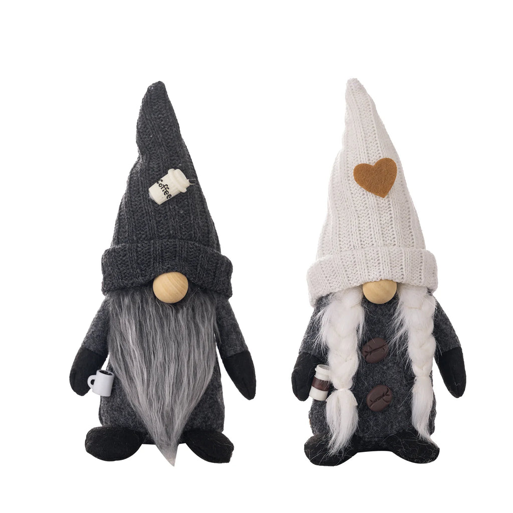 Scandinavian Coffee Gnome Dolls – Atmospheric Decoration