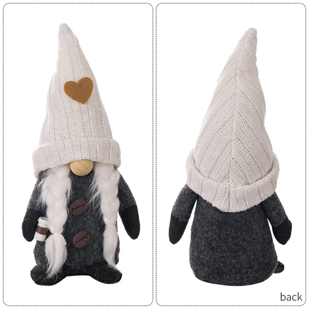 Scandinavian Coffee Gnome Dolls – Atmospheric Decoration