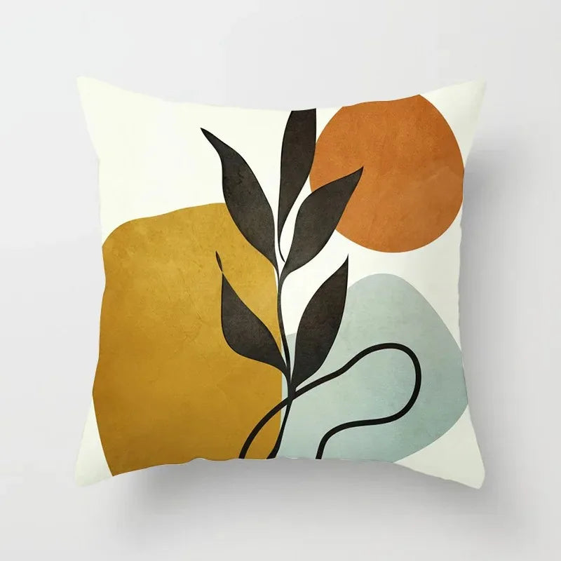VelvetHaven Cushion Cover - Stylish Botanical Cushion Cover for a Fresh Interior Makeover