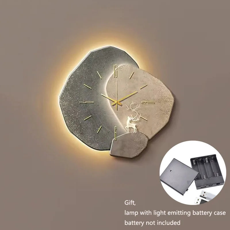 CreamWind Clock – Stylish Modern Wall Clock with LED