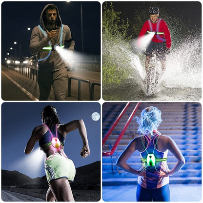 ReflectGlow - Illuminated Outdoor Running Safety Vest