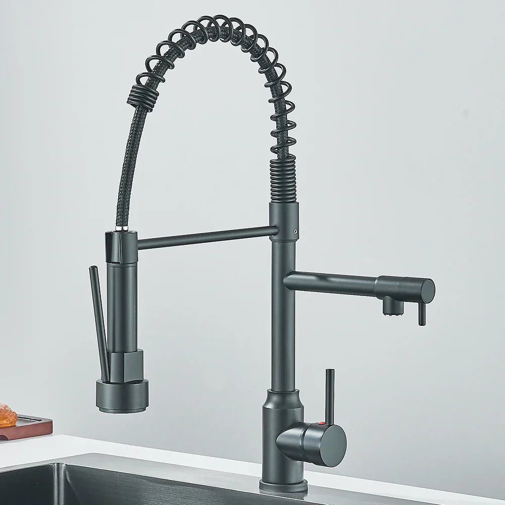 HydroFlex – Modern Kitchen Faucet with Dual Spout