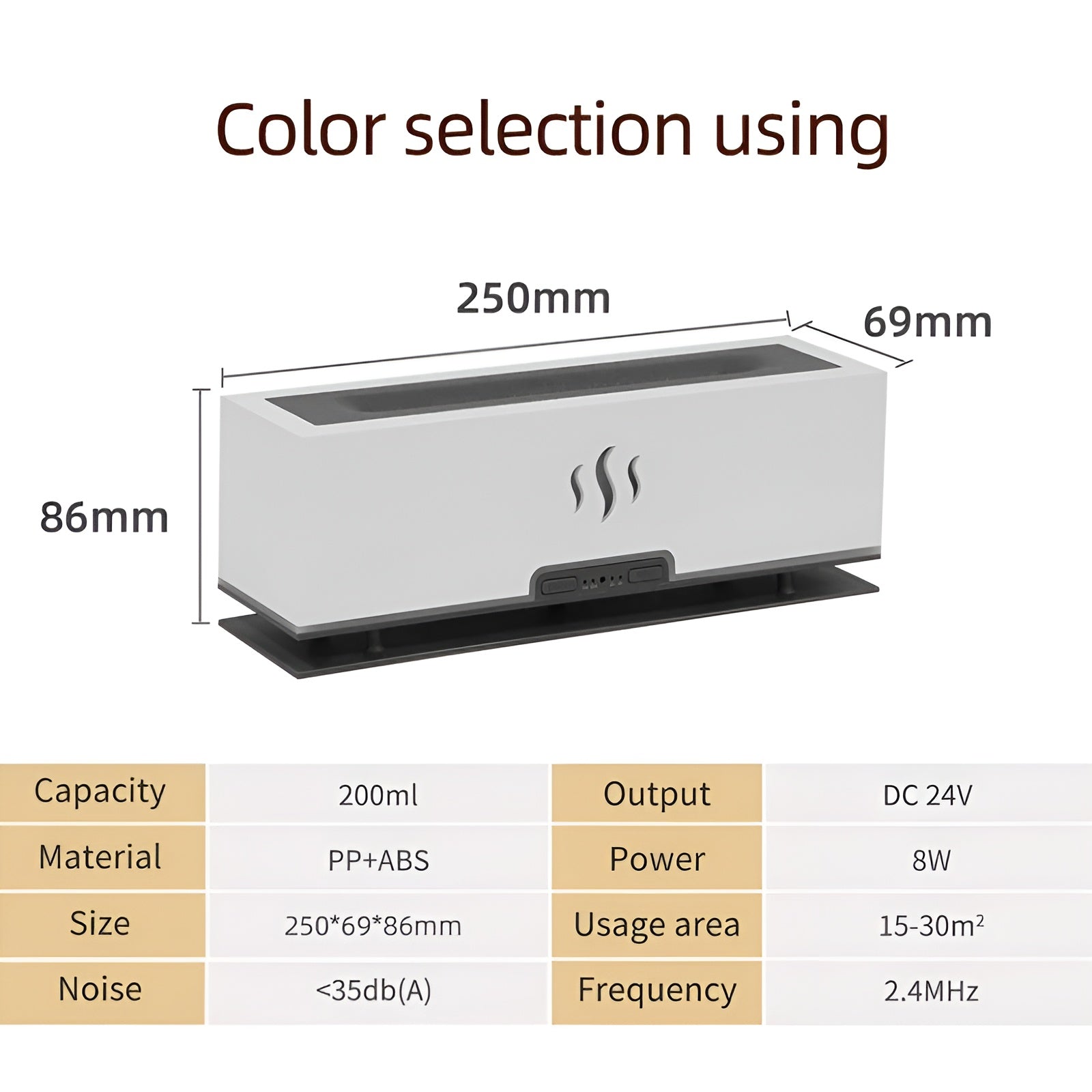 GlowFlame - Stylish Aroma Humidifier for Home