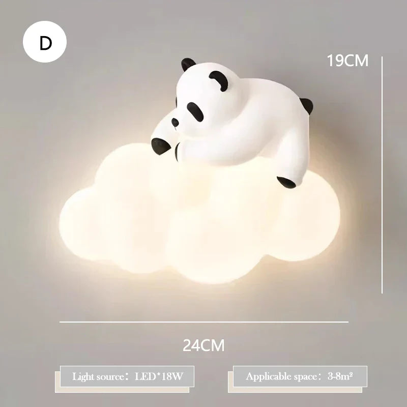 PandaGlow Lamp - Adorable LED Wall Lighting for Children