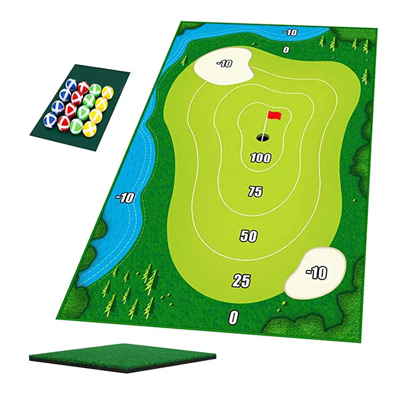SwingZone - Compact Indoor Golf Set for Home Fun