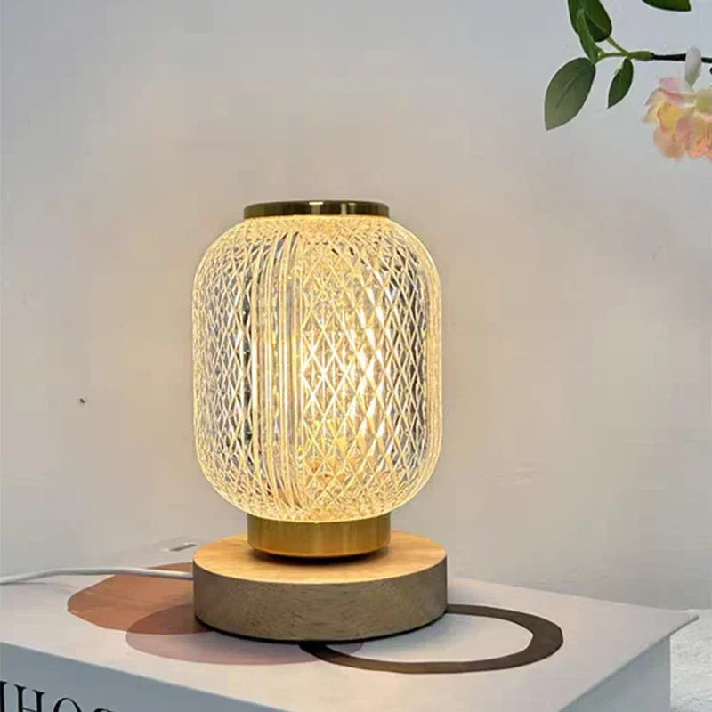 Dimmable Crystal Table Lamp - Stylish Gold Dimmable Table Lamp with Luxurious Crystal Design