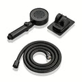 AquaFlex – Luxury Black High-Pressure Rain Shower