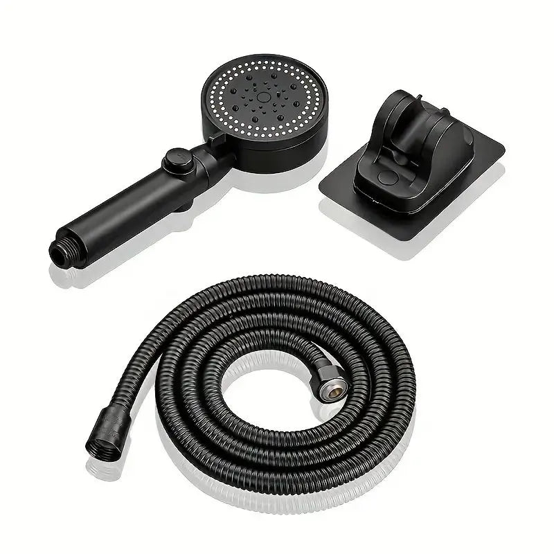 AquaFlex – Luxury Black High-Pressure Rain Shower