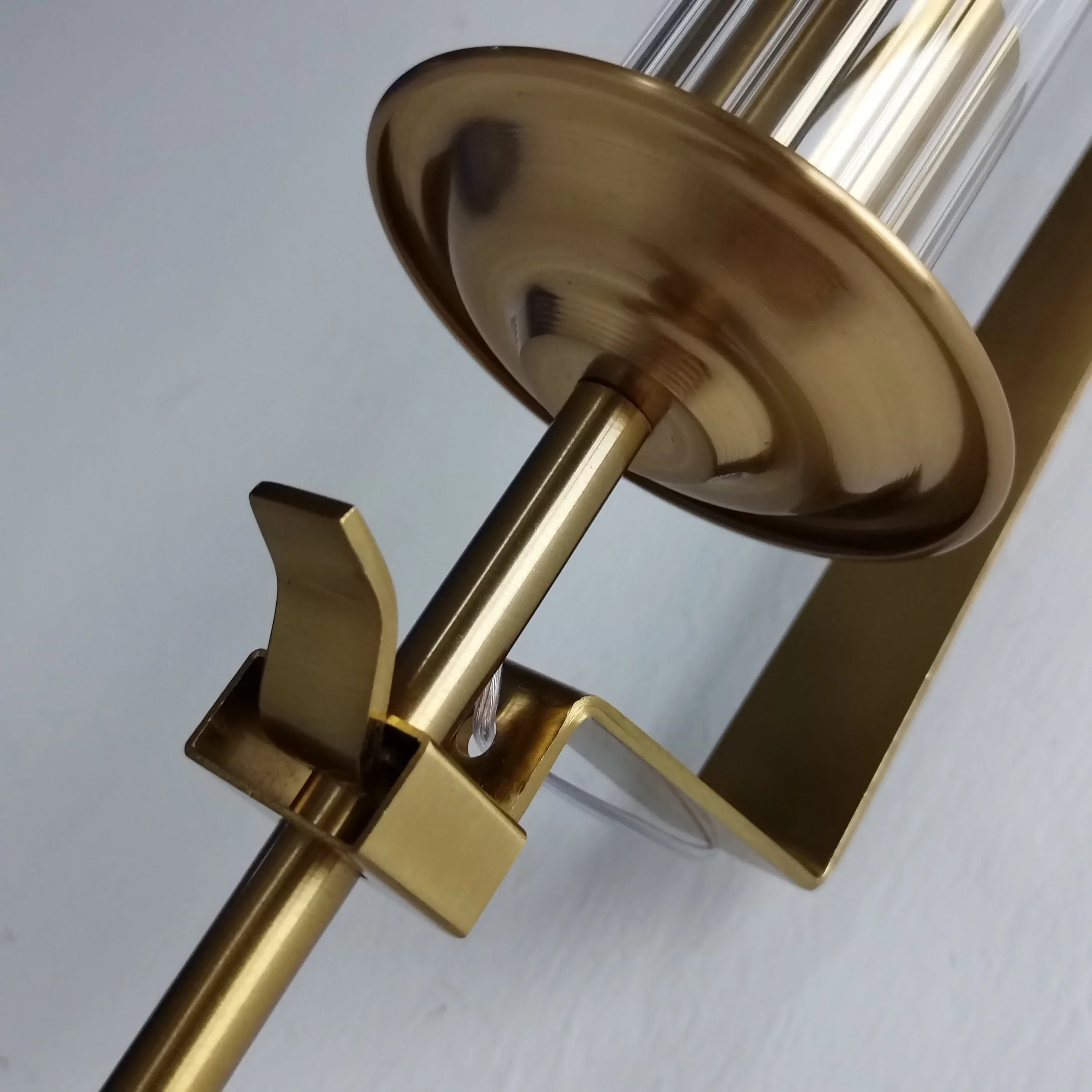 NordicGlow - Luxury Gold Wall Lamp with Glass