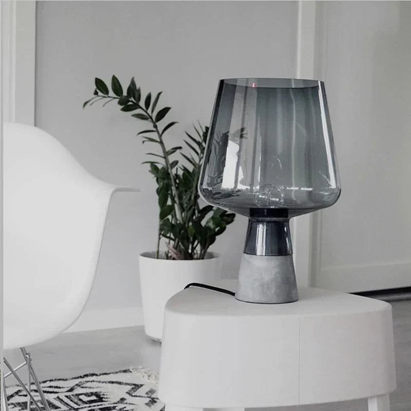 NordicCement Table Lamp – Minimalist Design with Concrete Base