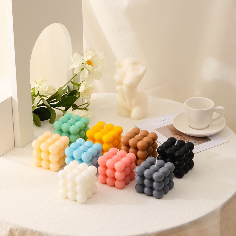 BubbleGlow Candle - Trendy Candle for Your Interior