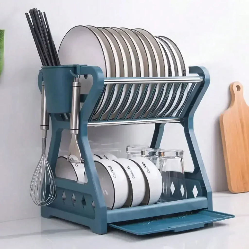 RackMaster - Elegant Foldable Dish Drying Rack for the Kitchen