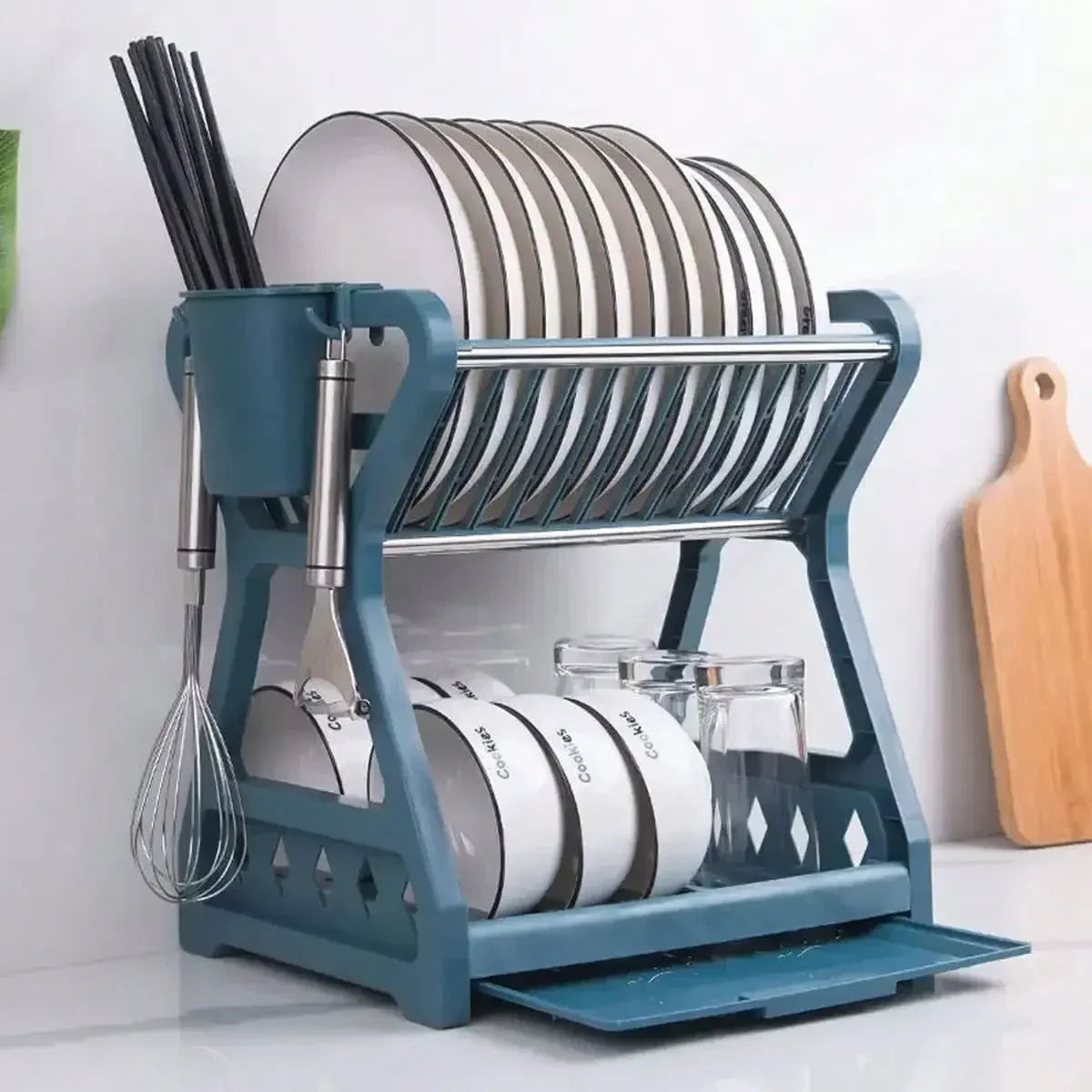RackMaster - Elegant Foldable Dish Drying Rack for the Kitchen