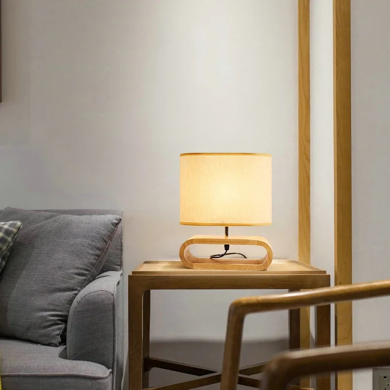 ZenWood - Serene Wooden Desk Lighting for Relaxation