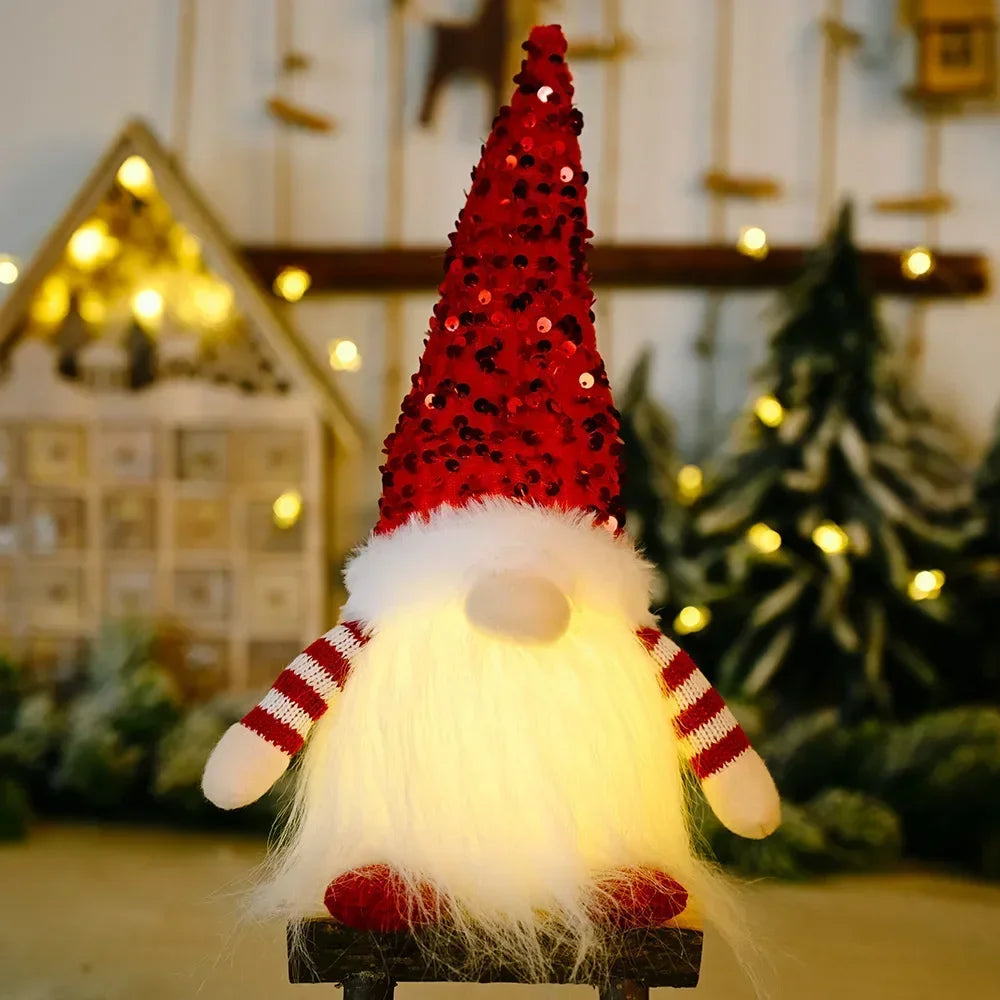 NoelGnome Christmas Gnome - Charming Illuminated Christmas Decoration for Your Home