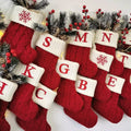 Snowflake Christmas Socks - Festive Knitted Christmas Decorations