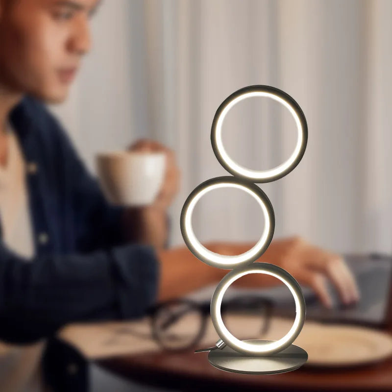 TricolorLuxe - Elegant Reading Lamp with Adjustable Lighting