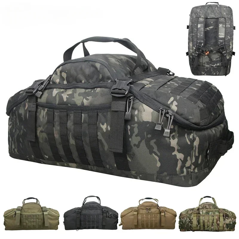 TrailTrek - Rugged Tactical Duffle Bag and Backpack