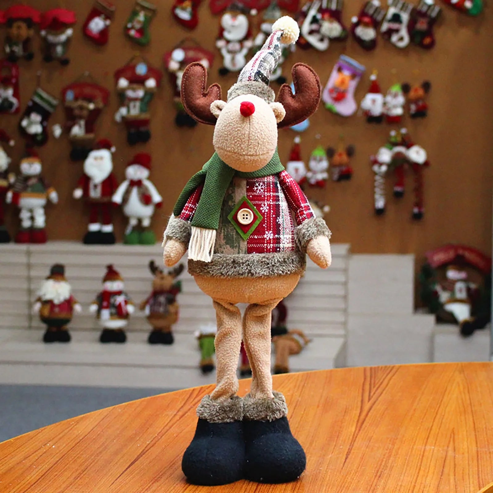FeteLegere Plush Christmas Figures - Cute Christmas Figures for Kids
