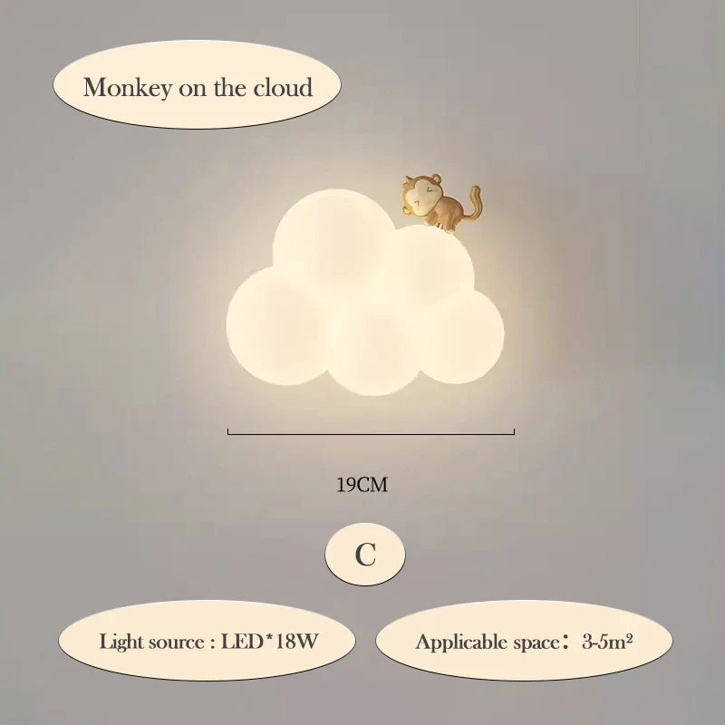 CloudLight – Modern LED Wall Lamp for Kids