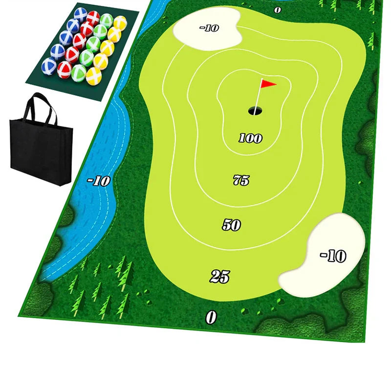 SwingZone - Compact Indoor Golf Set for Home Fun
