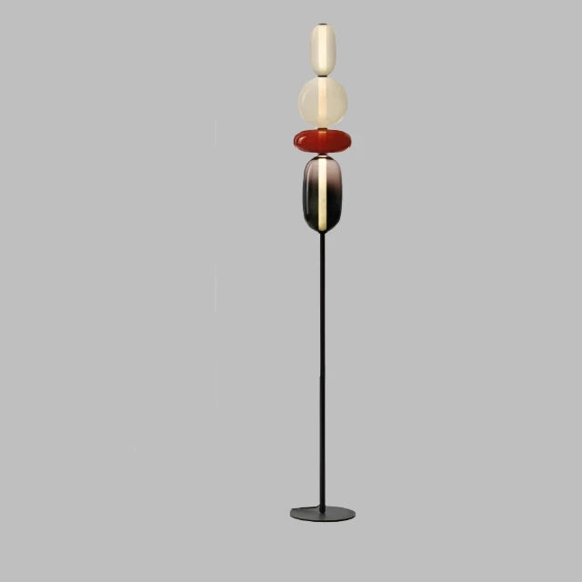 ChromaLuxe - Designer Floor Lamp with Color Accents for a Sparkling Ambiance