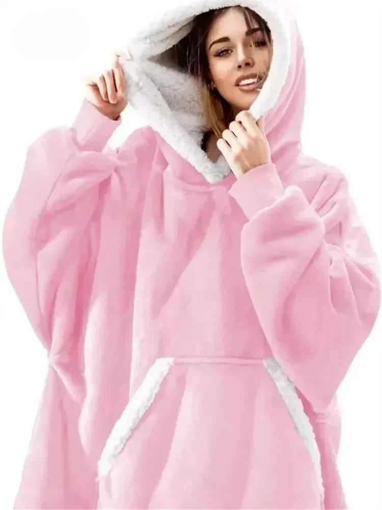 CozyWrap - Luxury Oversized Fleece Hoodie for Ultimate Comfort