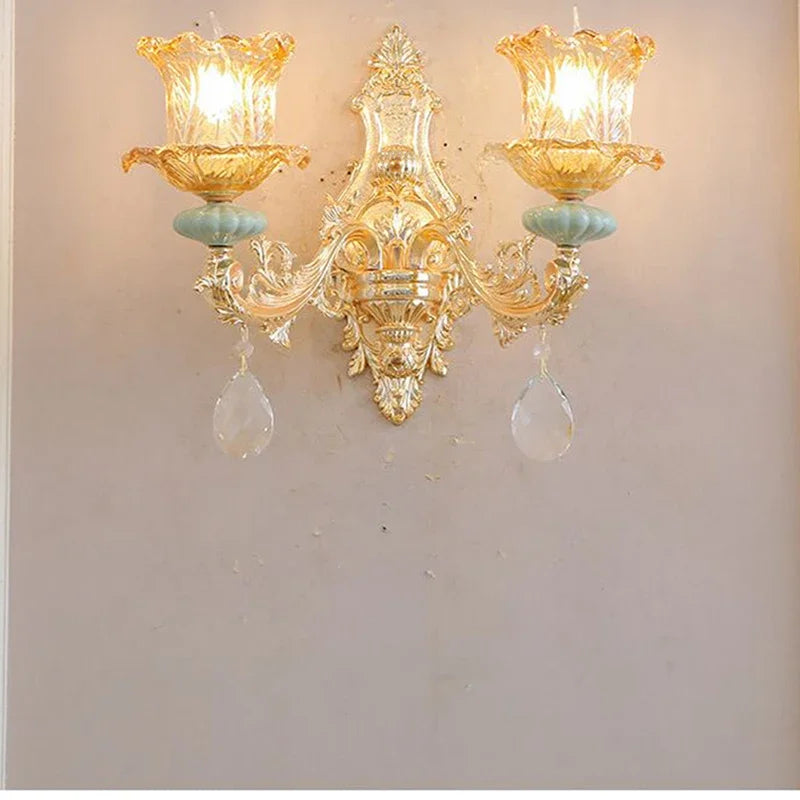 CrystalLuxe - Luxurious Crystal Wall Lamp for Modern Interiors