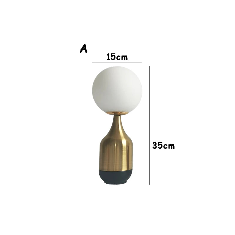 Nordic Elegance Lamp - Glass Globe Lamp for Atmospheric Lighting