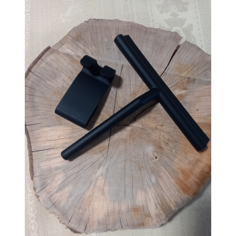 ShowerEase Glass Wiper - Stylish Black Shower Aid