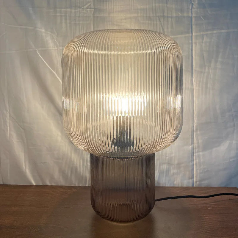 ElegantGlow - Modern Glass Table Lamp with LED Light