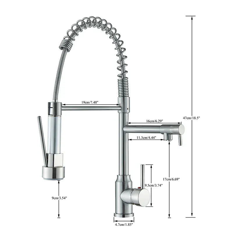 NickelFlex Faucet – Modern 360° Kitchen Mixer Tap