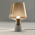 UrbanElegance - Industrial Concrete and Glass Desk Lamp