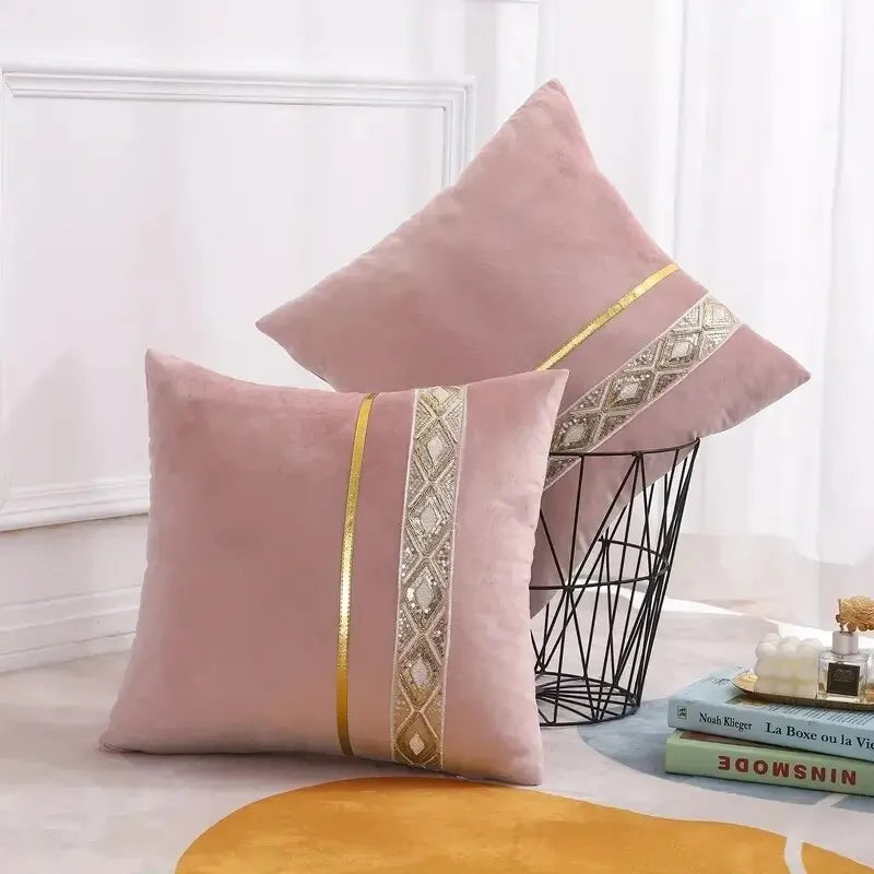 LuxeViva Cushion Cover - Glamorous Cushion Cover for a Festive Living Room