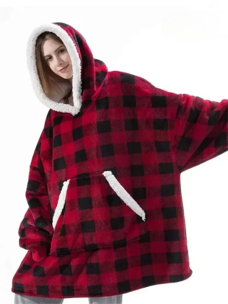 CozyWrap - Luxury Oversized Fleece Hoodie for Ultimate Comfort