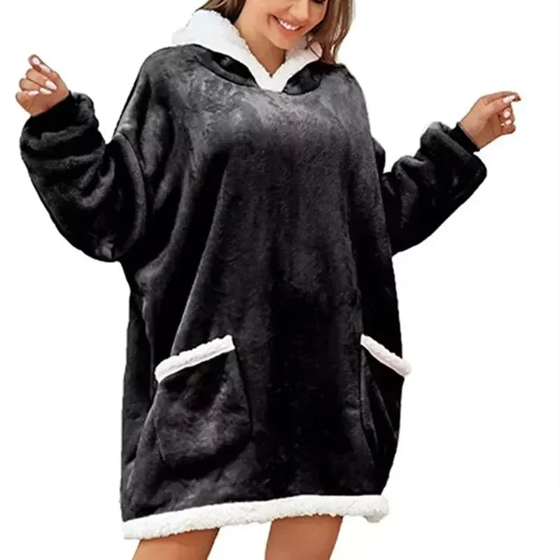 CozyWrap - Luxury Oversized Fleece Hoodie for Ultimate Comfort
