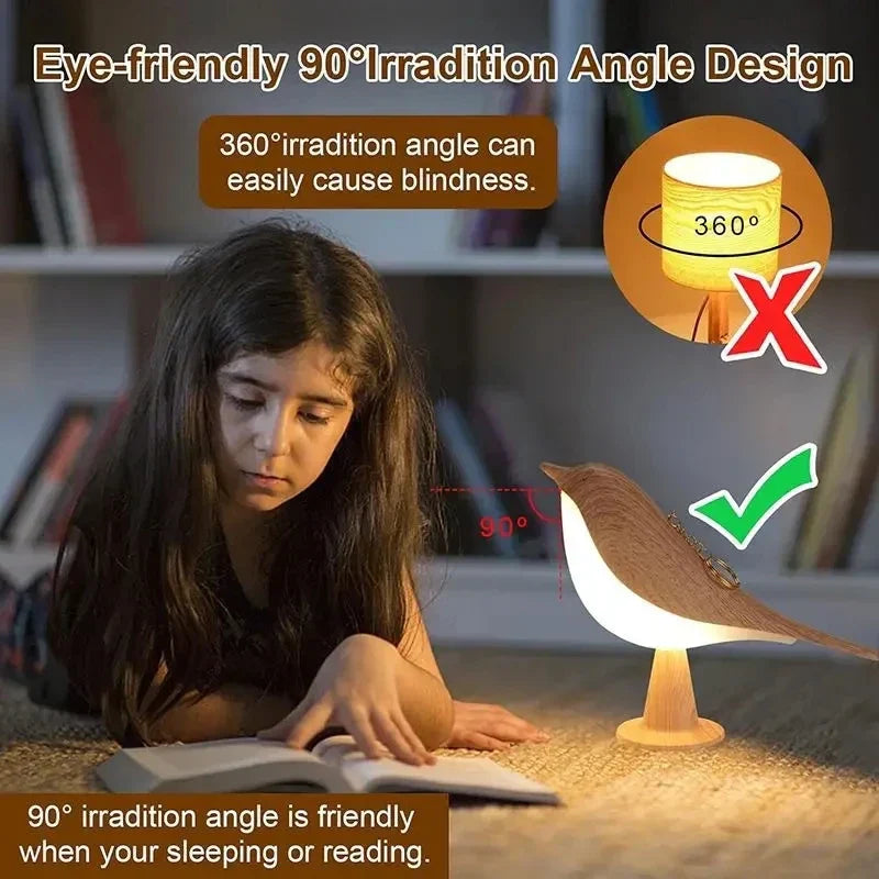 Playful Bird Night Light - Touch Control & Adjustable Light Colors